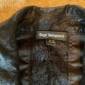 Royal underground black lace blazer